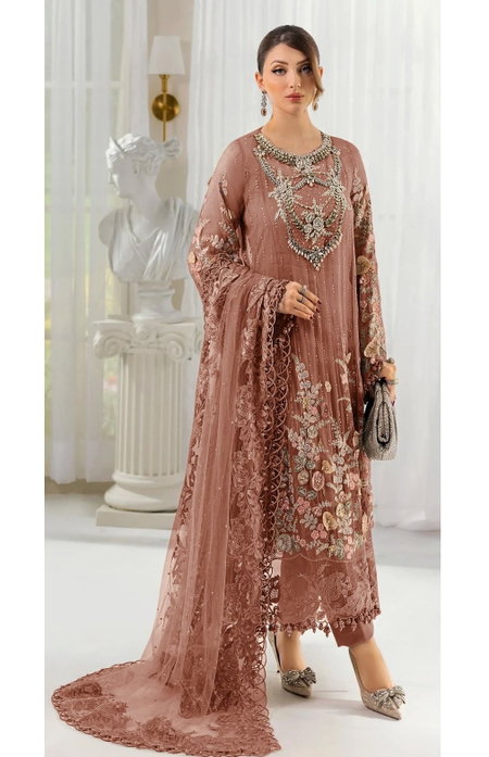 Bilqis B 217 A To D Faux Georgette Pakistani Salwar Suits Wholesale Online